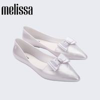 melissa 梅丽莎25新款POINTY成人单鞋尖头蝴蝶结女士凉拖35719 珠光白色