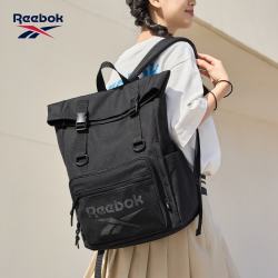 Reebok 男款时尚双肩包大容量运动背包
