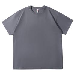凡客诚品 230克重磅棉质短袖上衣夏装男女同款 铁灰 2XL