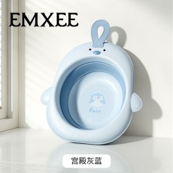 嫚熙 婴儿洗脸盆洗屁屁洗脚盆新生儿洗屁股盆子宝宝可折叠脸盆