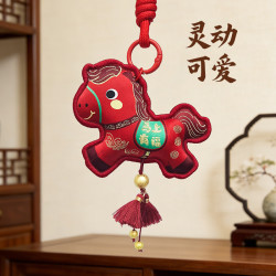 空笙 马年香囊刺绣香包 朱砂绛 随身挂伴手礼 端午节祝福生日礼物