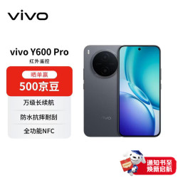 vivo Y600Pro 8+512 皓月黑 10200mAh耐超低温蓝海电池 耐久抗摔防水  AI手机