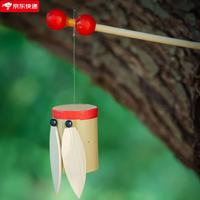竹制发声知了玩具 余音绕梁怀旧木质旋转竹蝉一鸣惊人的创意礼物 童年竹制发声知了