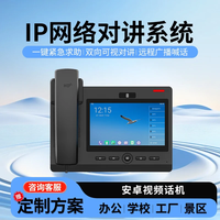莱乐 IP网络广播对讲系统双向网络语音可视对讲电话系统停车场监狱工厂一键对讲安卓视频话机