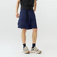 斯凯奇 2026年夏季短裤男梭织短裤日常舒适大口袋男