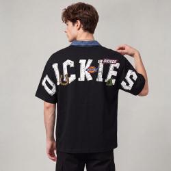Dickies 夏季潮流POLO男女式高级感休闲宽松牛仔翻领短袖