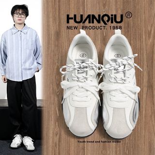 HUANQIU环球 厚底增高 男士休闲鞋