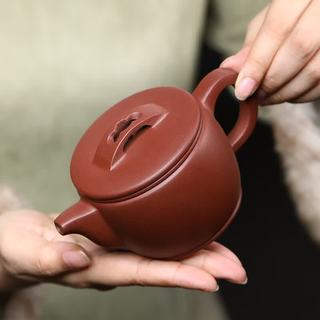 金镶玉 蒋旭东原矿汉瓦紫泥壶 220ml 茶壶