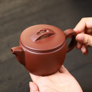 金镶玉 蒋旭东原矿汉瓦紫泥壶 220ml 茶壶