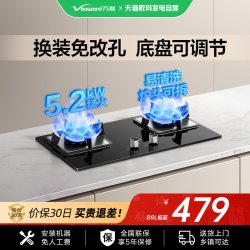 万和 天然气液化气双气源猛火燃气灶