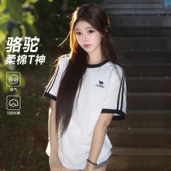 骆驼 迪丽热巴同款 男女同款运动T恤