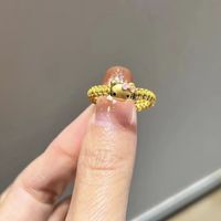 瑟迪 黄金kt猫戒指女hello kitty猫织金kt猫足金999 款式六 约0.1g