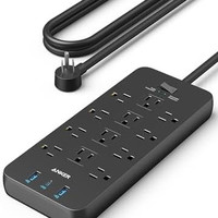 安克 Anker 2100J 防雷排插 12位 20W快充 5英尺