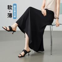ESE-Y 飘逸立褶高级感休闲半身裙女夏季26新薄款中长裙
