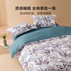 水星家纺 出品 全棉四件套/三件套 纯棉套件