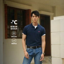 Levi's 男士针织Polo衫 藏青