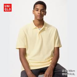 优衣库 AIRism POLO衫 42浅黄色 XL
