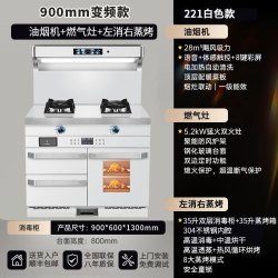 旺厨好太太 白色900MM集成灶 左消右蒸烤 液化气