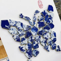 华夏珍宝博物馆-青花瓷片拼贴画手工体验套票