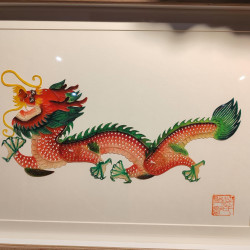 汪氏皮影艺术馆皮影龙彩绘票