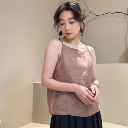 女显瘦时尚薄款百搭吊带宽松背心 2026 9006
