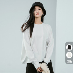 美洋 MEIYANG白云保暖长袖T恤螺纹基础百搭长袖磨毛万能内搭