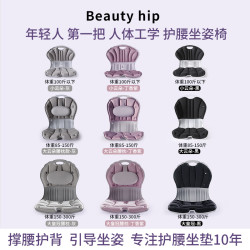 BEAUTY HIP 矫正坐姿护腰坐垫靠垫一体成人学生孕妇考研人体工学久坐椅子靠背