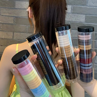头绳发绳发圈新款夏天耐用高弹力不勒头皮不伤发女黑色皮筋扎头发