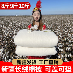 新疆棉棉被8斤10斤新疆棉花被芯冬被加厚保暖棉絮床垫褥子棉被
