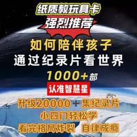 高分小初高小四门纪录片早教逻辑训练思维纸质教玩具卡