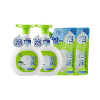 盒马 泡沫抑菌洗手液(玉露青茶) 250ml*2+200ml*2