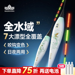 汉鼎 夜光漂咬钩变色日夜两用电子鱼漂