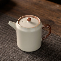 汝窑 米黄防烫茶壶 300ml 米黄色
