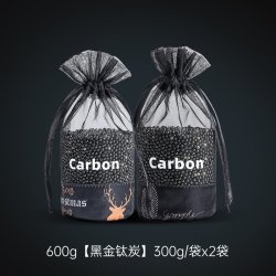 黑羽 HY888 车用炭包 600g黑金钛炭300g/袋x2袋