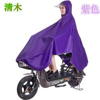 无品牌 双人式电动车雨披 尺码xxxxxl 2XL姹紫单帽檐 防水防风透气