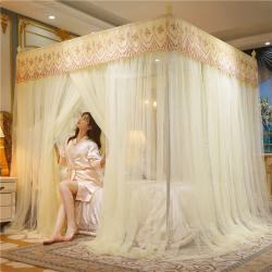 宫廷蚊帐三开门落地蚊帐 150cm*200cm