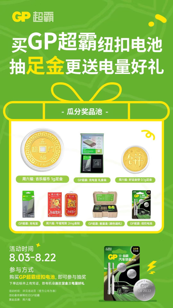 100%中奖、评论瓜分现金、天降锦鲤:足金大奖等你抽!100% 薅到现金!GP 超霸宠粉福利火力全开!