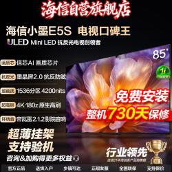 海信 小墨E5S 墨晶屏抗反防眩电视75/85/100/55/65英寸4k高刷MiniLED