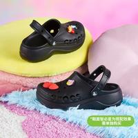 crocs 贝雅云彩洞洞鞋女鞋沙滩鞋户外厚底包头拖鞋