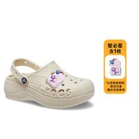 crocs 贝雅云彩洞洞鞋 厚底包头拖鞋