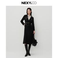 NEXY.CO 女士春秋季收腰西装式连衣裙
