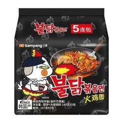 三养 火鸡面 经典原味 超辣 5连包