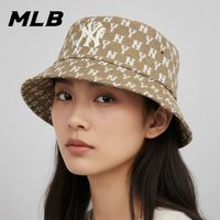 百亿补贴：MLB Major League Baseball 时尚潮流百搭提花满印防晒遮阳运动休闲渔夫帽