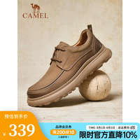 骆驼 秋季新款 舒适通勤 经典复古工装牛皮革 休闲鞋