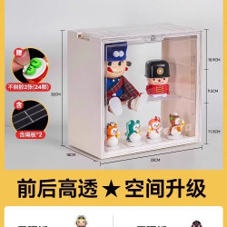 GOTO 多色马卡龙G款手办盒 展示柜 1只装 奶油白