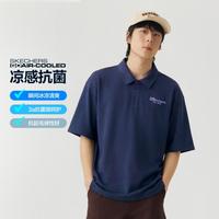 斯凯奇 26夏刺绣运动polo衫男高品质男式POLO衫