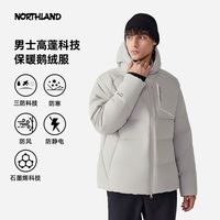 百亿补贴：诺诗兰 秋冬羽绒服防泼防风鹅绒鹅绒户外通勤保暖外套NDJEH5761S