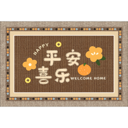 金玉铭川 入户地垫 防滑耐磨 棕色 40X60cm