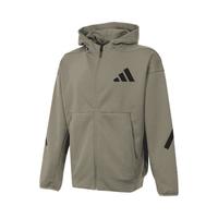 adidas 连帽运动外套 运动休闲时尚日常 男子耐磨舒适夹克