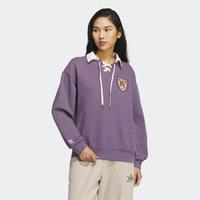 限尺码:adidas 三叶草 MC POLO CREW女士舒适耐磨运动休闲长袖POLO